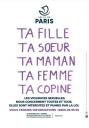 carte postale de la campagne &quot;« Ni à prendre, ni à vendre : repérer, prévenir et lutter contre les violences sexuelles&quot; de la Ville de Paris