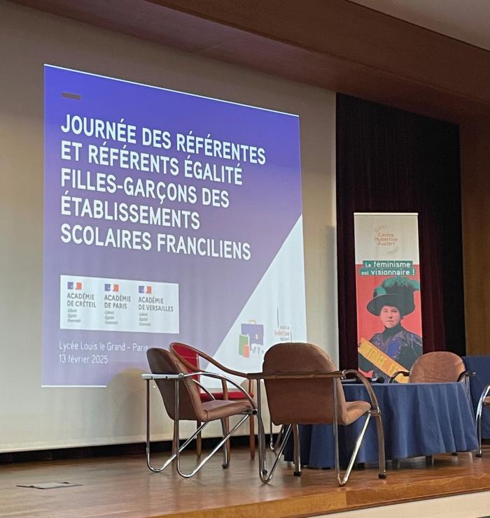 Photo de la journée des référent·es Égalité IDF, le jeudi 13 février 2025 au lycée Louis Le Grand (75)
