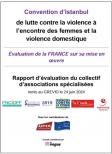 Couverture du Rapport d’évaluation du collectif d’associations spécialisées dans le cadre de l’évaluation de la France sur sa mise en œuvre de la Convention d’Istanbul