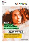 affiche CNAE de signalement pour les violences sexistes et sexuelles dans l’enseignement supérieur du ministère de l’Enseignement supérieure et de la Recherche