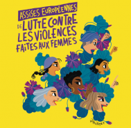 Visuel sur les Assises européennes de lutte contre les violences faites aux femmes à Strasbourg (29 et 30 novembre 2024)
