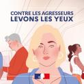 visuel de la campagne &quot;Levons les yeux&quot; du gouvernement 