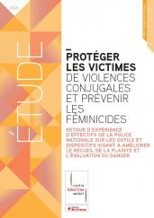 Couverture de l'étude "Protéger les victimes de violences conjugales et prévenir les féminicides" (2024)