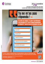 Affiche de campagne contre les violences au sein du couple
