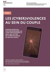 Couverture du guide sur les (cyber)violences au sein du couple de la Miprof et du Centre Hubertine Auclert, publié en novembre 224