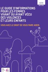Couverture du Guide d'informations pour les femmes vivant ou ayant vécu des violences et leurs enfants.