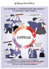 Flyer de la campagne #AmourSansViolences