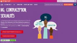 Page d'accueil du site ivg-contraception-sexualites.org du Planning Familial