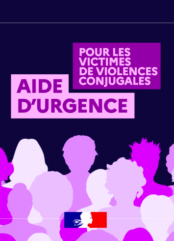 visuel aide d'urgence pour les victimes de violences conjugales