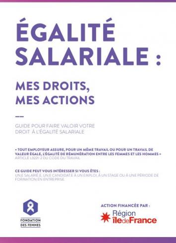 Couverture du guide sur l'égalité salariale de la Fondation des femmes