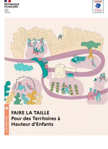 Couverture de l'étude sur la ville à hauteur d'enfants de l'ADEME et Equal Saree
