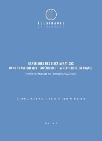 Couverture de l'étude ACADISCRI