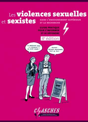 Couverture du guide "Le harcèlement sexuel dans l'enseignement supérieur et la recherche" de Clasches - 4e édition