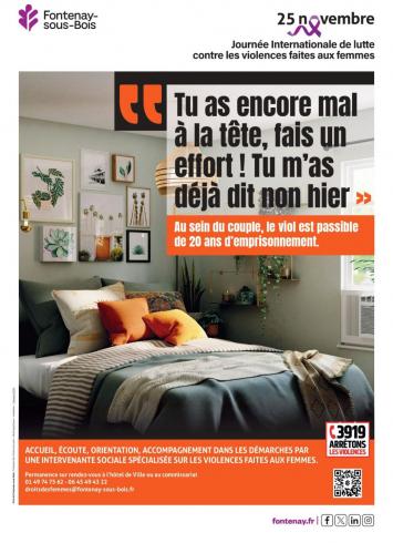 Affiche de campagne contre les violences au sein du couple