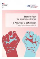 Couverture du rapport annuel sur l'état du sexisme en France publié par le HCE en 2025