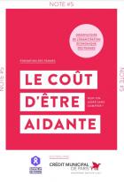 Couverture de la note sur le coût d'être aidante de l'Observatoire de l'émancipation économique des femmes