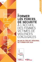 Couverture du rapport sur le bilan du projet régional de formation des forces de sécurité 2024